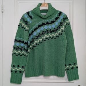 Derek Lam 10 Crosby Grammer Fair Isle Turtleneck